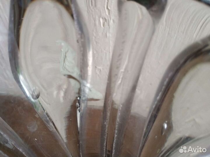 Ваза керамика цветное стекло СССР