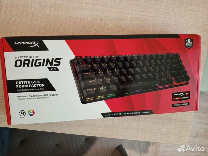 Игровая клавиатура Hyperx origins 65 pbt red