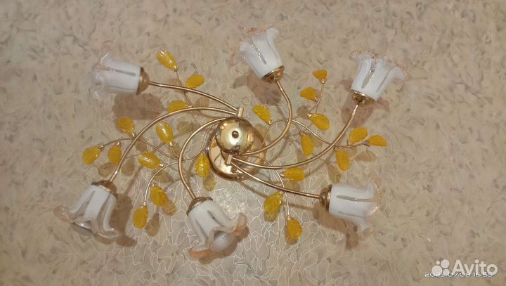 Люстра 6 рожков овальная