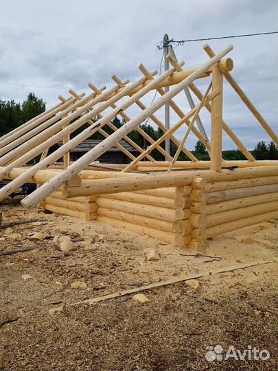Сруб бани и дома 4*4, 5*3, 6*4, 6*6,9*9