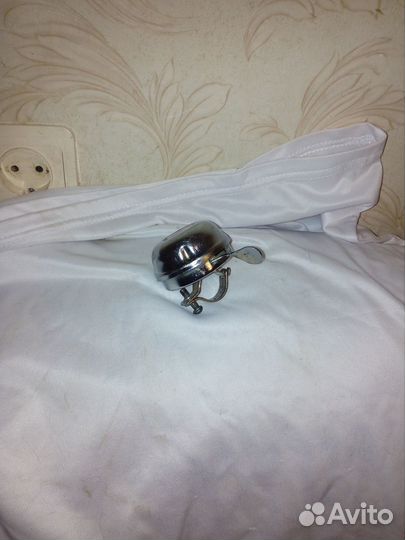 Велосипедный звонок хром металлический