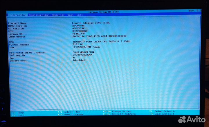 Ноутбук Lenovo IdeaPad S145-15IWL