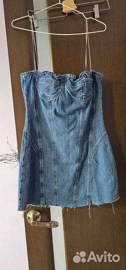 Джинсовое платье zara