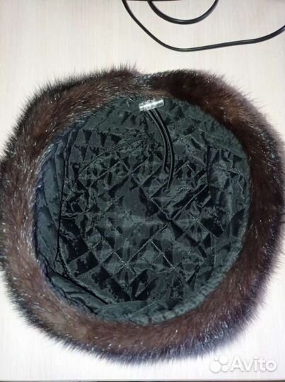 Меховая Шапка Берет норка натуральный мех
