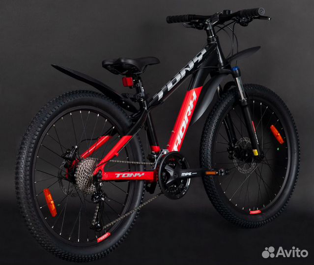Велосипед horh tony tyhd 4.4 24 (2023) Black-Red S