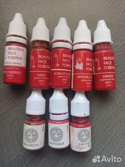 Пигменты для татуажа губ и бровей