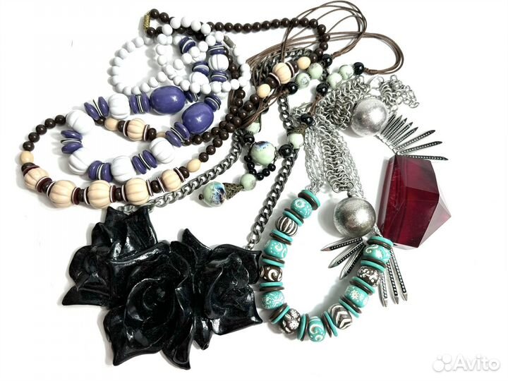 Бусы колье крупные винтаж