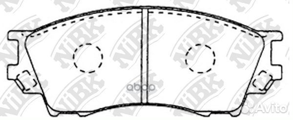Колодки тормозные дисковые передние NiBK PN5334