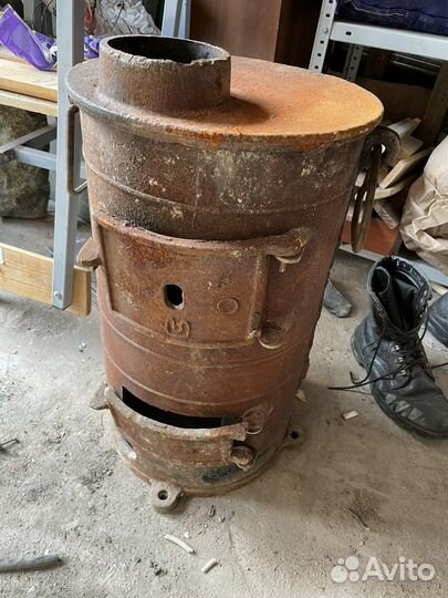 Печка буржуйка чугунная разборная