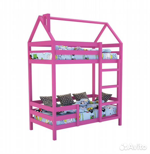 Кровать двухъярусная домик «scandi»