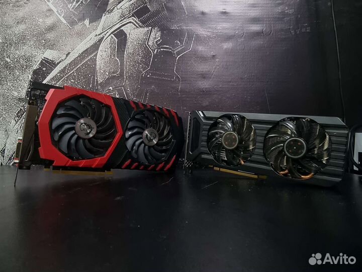 Видеокарты GTX 1060 6 gb msi/palit