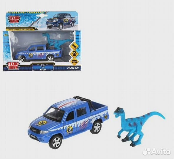 Машина UAZ pickup снег 12 см pickup-12snow-dino 31