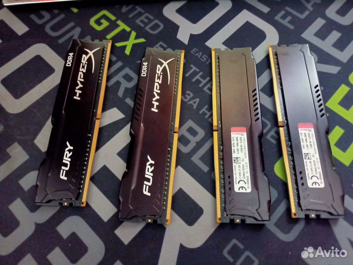 Оперативная память Kingston HyperX Fury ddr4 2400