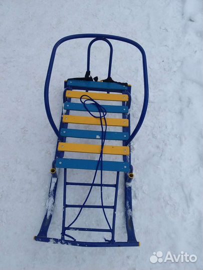 Санки детские с колесиками