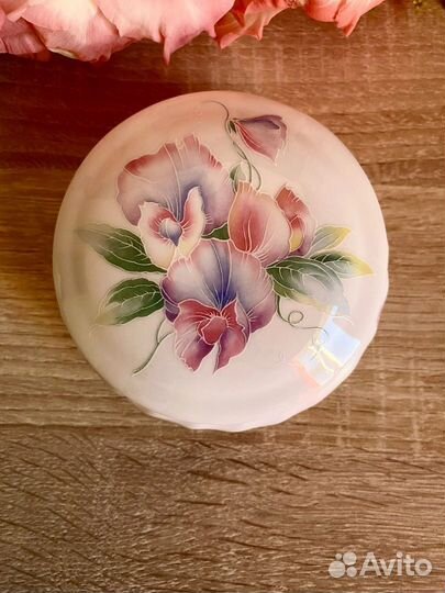 Фарфоровые шкатулки, винтаж. Англия