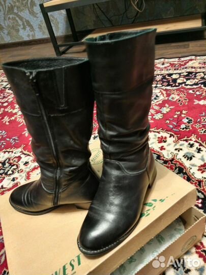 Сапоги женские натуральная кожа 36