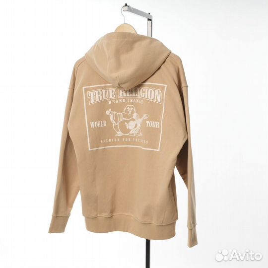 Зип худи true religion бежевое