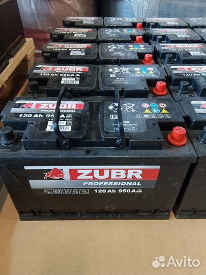 Аккумулятор zubr Professional 12V 120 Ah обратная