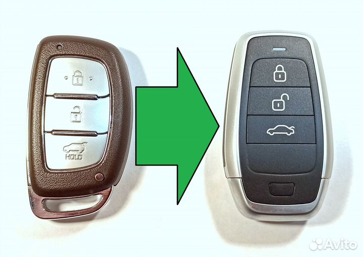 Ключ зажигания Hyundai Tucson / 2013-2022 / Аналог