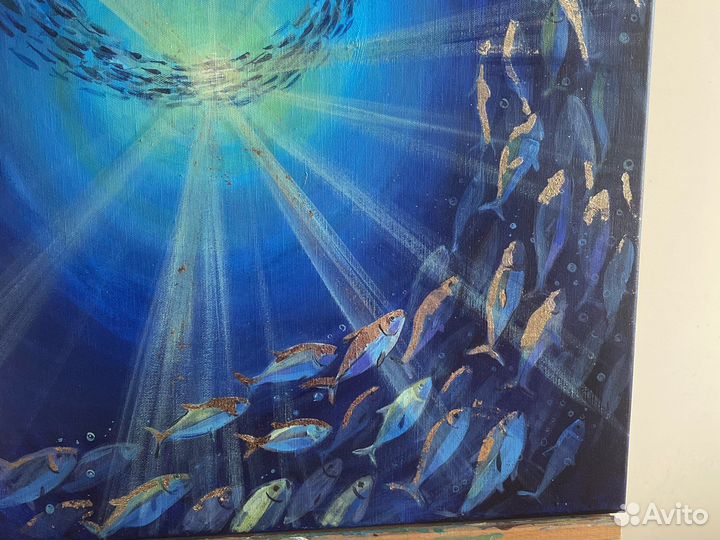 Картина акрилом. Глубь
