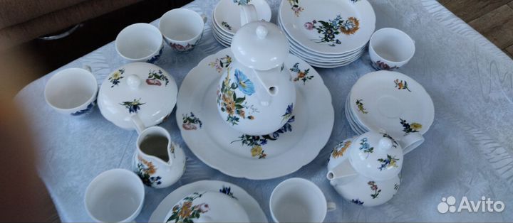 Чайно кофейный сервиз гдр kahla