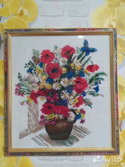 Картина вышитая крестом