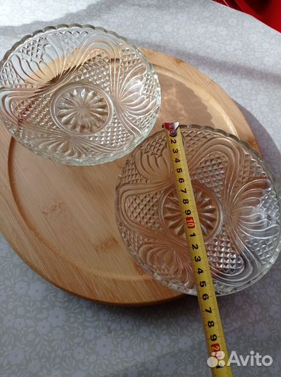 Блюдо ссср, хрусталь