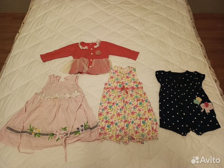 Вещи на девочку пакетами с 68 до 86