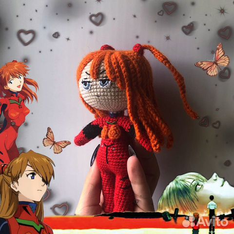 Игрушка крючком, Амигуруми Аска Евангелион