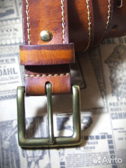 Кожаный ремень ручной работы