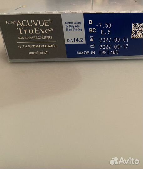 Контактные линзы acuvue trueye