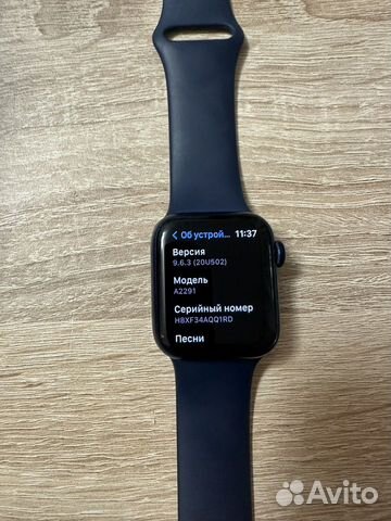 Apple watch 6 40mm 100% емкость аккума