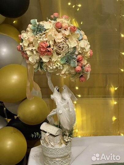 Свадебная декорация на стол