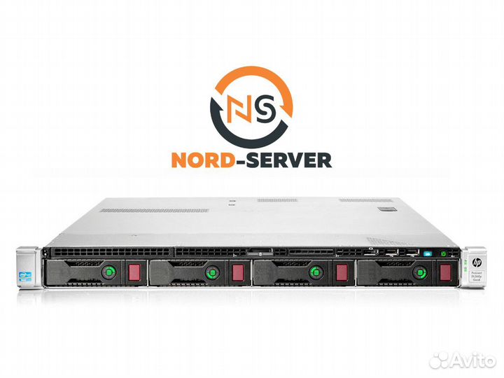 Сервер HP DL360p Gen8 4LFF 2x E5-2660 v2 128GB