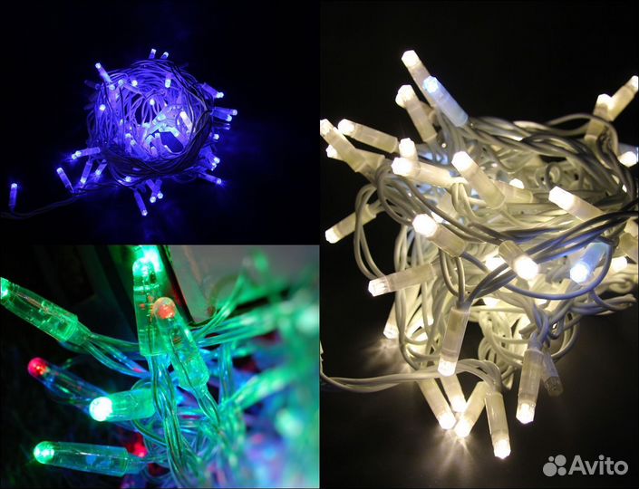 Гирлянда нить уличная морозостойкая IP 68