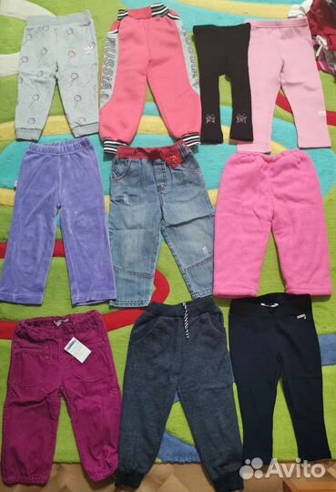 Вещи все сезоны на девочку 86см платья кофты джинс