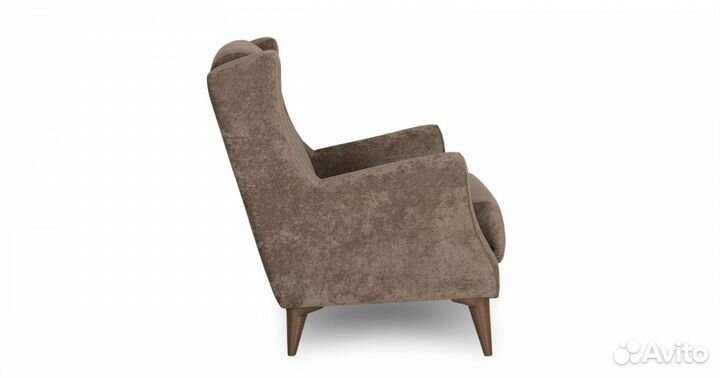 Кресло Плимут велюр молочный шоколад