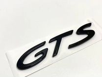 Шильдик GTS черный глянец для Porsche