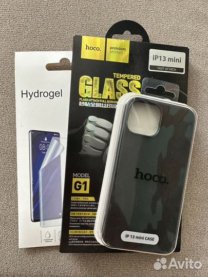 Для 13 mini чехол, защитное стекло и пленка