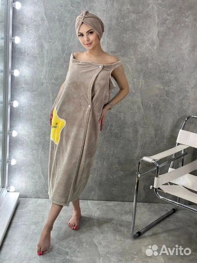 Женские банные наборы килт+чалма