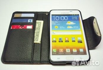 Новый кожаный чехол для samsung Galaxy Note (Корея