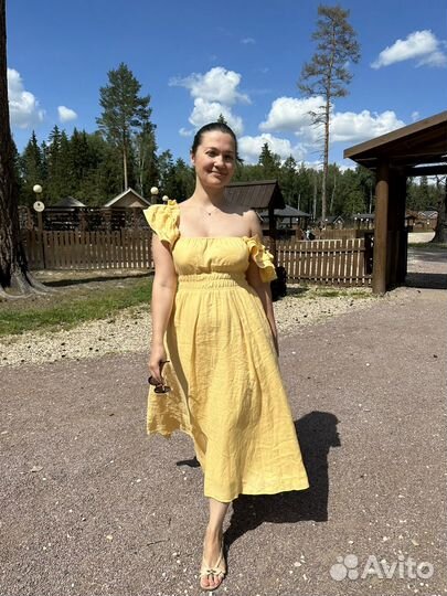 Платье женское лен 46 48