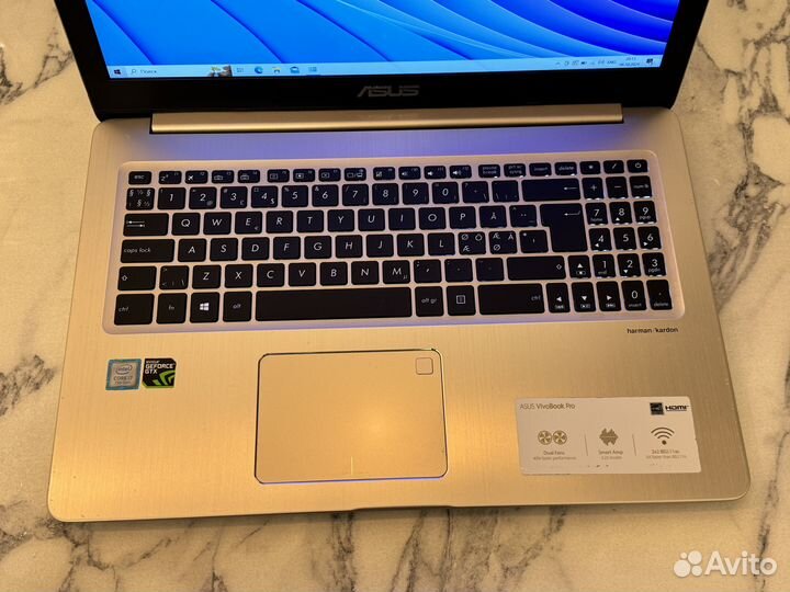 Игровой Asus VivoBook Pro N580V I7/GTX 1050/RAM 16