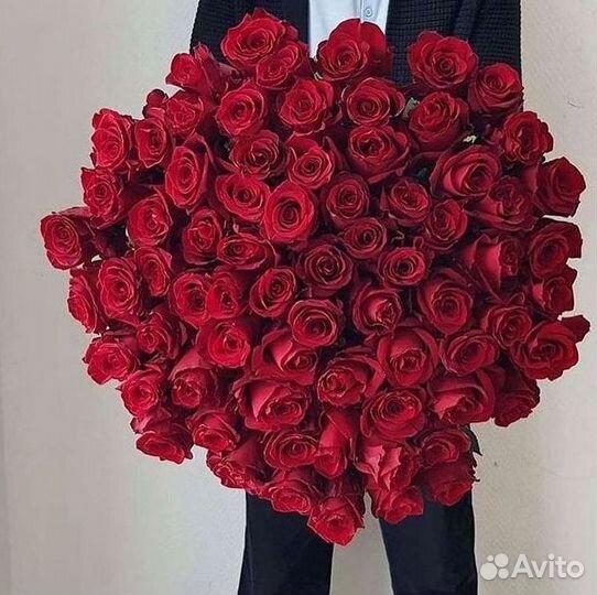 Длинные высокие розы 110 150 160 180 200 см