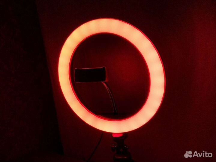 Кольцевая лампа RGB LED 26 см Цветная