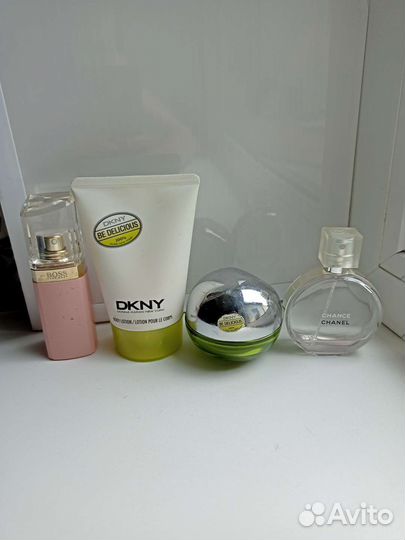 Духи оригинал Dkny и Huge Boss осаток во флаконе