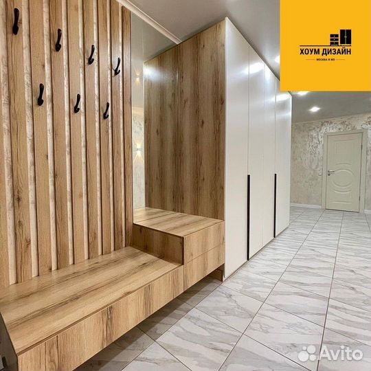 Шкаф распашной с фрезерованными фасадами