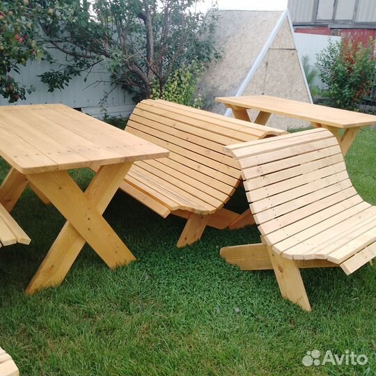 Садовая мебель из дерева под заказ