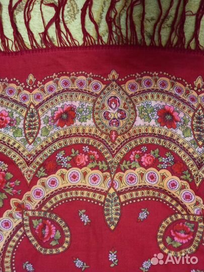 Павловопосадский платок шерсть