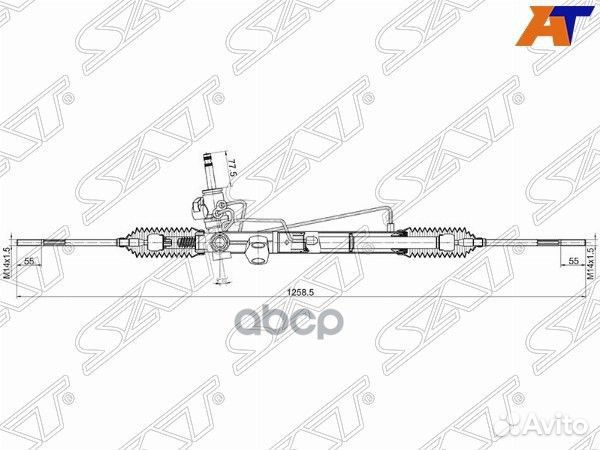 Рейка рулевая MMC outlander CU2/5W 2,0/2,4V LHD